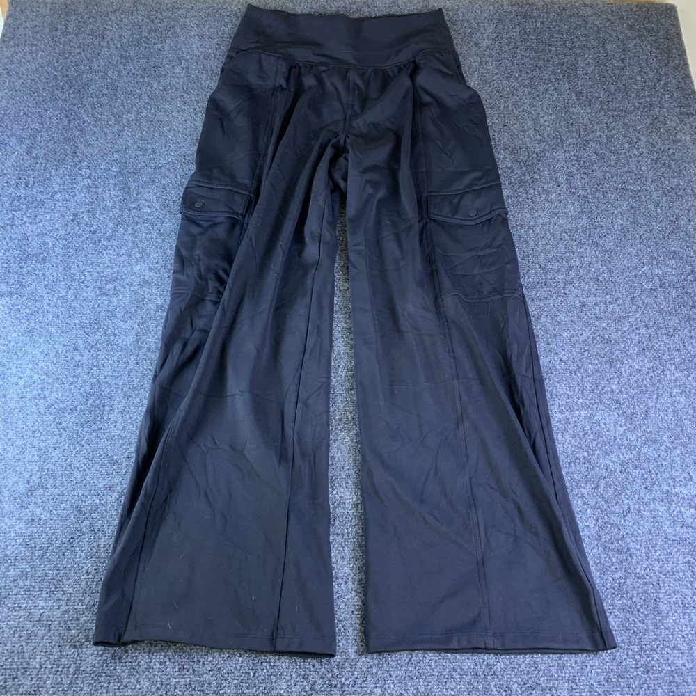 Athleta Brooklyn Heights High Rise Cargo Pant Womens 28x29 Black Performance